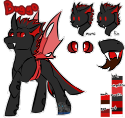 Size: 877x830 | Tagged: safe, artist:fluffyghost, oc, oc only, oc:buggo, changeling, red changeling, red eyes, simple background, solo, transparent background