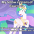 Size: 1080x1080 | Tagged: safe, princess celestia, alicorn, pony, g4, ^^, eyes closed, female, happy, mare, meme, open mouth, open smile, princess, raised hoof, smiling, solo, taxes