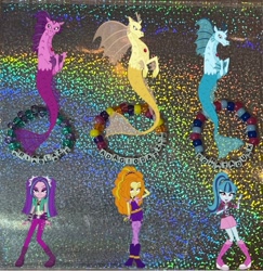 Size: 701x720 | Tagged: safe, artist:lnx1ynight16, part of a set, adagio dazzle, aria blaze, sonata dusk, human, siren, equestria girls, g4, angry, bracelet, disguise, disguised siren, gem, jewelry, kandi, smiling, the dazzlings