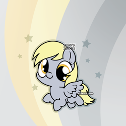 Size: 1000x1000 | Tagged: safe, artist:daieny, derpy hooves, pony, g4, chibi, cute, derpabetes, solo