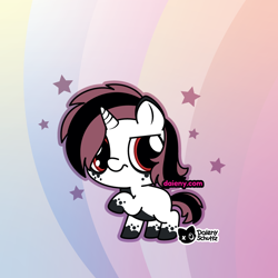 Size: 1000x1000 | Tagged: safe, artist:daieny, oc, oc only, pony, unicorn, cute, horn, ponysona, solo