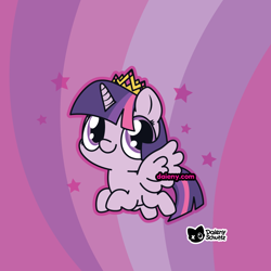 Size: 1000x1000 | Tagged: safe, artist:daieny, twilight sparkle, alicorn, g4, chibi, crown, cute, jewelry, regalia, solo, twiabetes, twilight sparkle (alicorn)