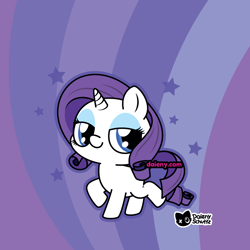 Size: 1000x1000 | Tagged: safe, artist:daieny, rarity, pony, unicorn, g4, chibi, cute, horn, raribetes, solo