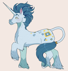 Size: 871x917 | Tagged: safe, artist:lululaozi, oc, oc only, pony, unicorn, horn, solo