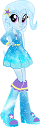 Size: 573x1800 | Tagged: safe, artist:mirai-digi, trixie, human, equestria girls, g4, alternate hair color, boots, clothes, ethereal mane, galaxy mane, high heel boots, hoodie, shirt, shoes, simple background, skirt, solo, sparkles, sparkly hair, sparkly shoes, transparent background, trixie wearing her boots