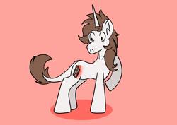 Size: 7016x4961 | Tagged: safe, artist:shooting star, oc, oc only, oc:dorm pony, pony, unicorn, cutie mark, horn, mare oc, pony oc, shocked, shocked expression, solo, unicorn oc