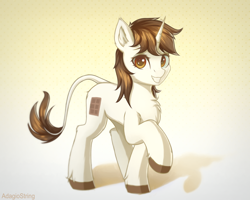 Size: 2500x2000 | Tagged: safe, artist:adagiostring, oc, oc only, oc:dorm pony, pony, unicorn, horn