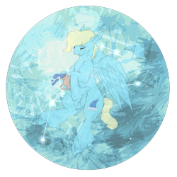 Size: 2500x2500 | Tagged: artist needed, safe, oc, oc only, oc:wild waterfall, pegasus, pony, aquarius, solo, stars, water