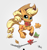 Size: 2461x2614 | Tagged: safe, artist:lytlethelemur, applejack, earth pony, pony, g4, autumn, autumn leaves, cute, female, jackabetes, leaves, mare, rake, signature, simple background, smiling, solo, white background