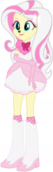 Size: 557x1799 | Tagged: safe, artist:avazquez9, fluttershy, human, equestria girls, g4, boots, clothes, high heel boots, polka dot socks, shirt, shoes, simple background, skirt, socks, solo, white background