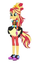 Size: 172x315 | Tagged: safe, sunset shimmer, human, equestria girls, g4, alternate clothes, crystal guardian, female, ponied up, solo