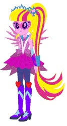 Size: 289x545 | Tagged: safe, oc, oc only, human, equestria girls, g4, boots, crystal guardian, high heel boots, shoes, simple background, solo, white background