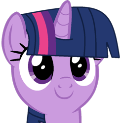 Size: 710x725 | Tagged: safe, artist:alari1234-bases, artist:twilyisbestpone, derpibooru exclusive, twilight sparkle, pony, unicorn, g4, bust, cute, female, horn, mare, simple background, smiling, solo, transparent background, twiabetes, unicorn twilight