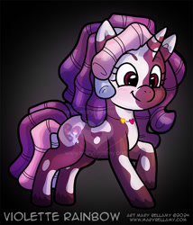 Size: 774x906 | Tagged: safe, artist:marybellamy, idw, violette rainbow, pony, g5, my little pony: tell your tale, comic, solo, zorilita