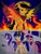 Size: 1075x1429 | Tagged: safe, artist:diablo rojo, twilight sparkle, oc, oc:r/n, oc:y/n, alicorn, pony, unicorn, fanfic:the hero of equestria, broken horn, clothes, crossover, fire, glare, horn, ponified, reference to another series, scarf, shadow the hedgehog, sonic the hedgehog, sonic the hedgehog (film), sonic the hedgehog (series), spread wings, traditional art, twilight sparkle (alicorn), wings