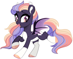 Size: 798x654 | Tagged: safe, artist:sapphiretwinkle, oc, oc:night bite, bat pony, pony, female, mare, simple background, solo, transparent background