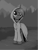 Size: 1516x1987 | Tagged: safe, artist:dusthiel, princess luna, pony, unicorn, g4, black and white, clothes, dress, grayscale, horn, monochrome, novembrush, race swap, solo, unicorn luna