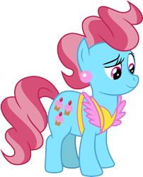 Size: 3000x3714 | Tagged: safe, artist:cloudy glow, cup cake, earth pony, pony, g4, eyebrows, female, mare, raised eyebrow, simple background, solo, transparent background, vector