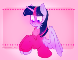 Size: 1281x992 | Tagged: safe, artist:alsimetra, twilight sparkle, alicorn, pony, g4, my little pony: friendship is magic, clothes, my little pony, solo, twilight sparkle (alicorn), winter outfit