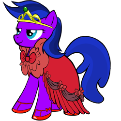 Size: 1024x1024 | Tagged: safe, oc, oc only, unnamed oc, earth pony, pony, avatar maker: pony, bio in description, clothes, dress, female, jewelry, mare, shoes, simple background, tiara, transparent background