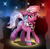 Size: 2520x2480 | Tagged: safe, artist:eels, cheerilee, earth pony, pony, g4, 80s, 80s cheerilee, alternate hairstyle, blushing, bracelet, cheeribetes, clothes, cute, dancing, female, female focus, floppy ears, hairpin, indoors, jewelry, leg warmers, looking at you, mare, raised hoof, smiling, smiling at you, solo focus, younger