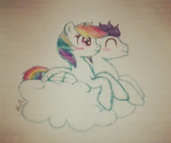 Size: 720x601 | Tagged: artist needed, source needed, safe, rainbow dash, soarin', pegasus, pony, g4, female, male, mare, ship:soarindash, shipping, stallion, straight, traditional art