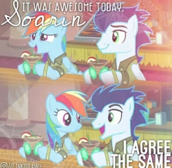 Size: 614x600 | Tagged: safe, edit, rainbow dash, soarin', pegasus, pony, g4, my little pony: friendship is magic, stranger than fan fiction, character swap, comic, duo, duo male and female, female, male, mare, ship:soarindash, shipping, stallion, straight