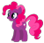 Size: 438x424 | Tagged: safe, artist:selenaede, artist:user15432, fizzypop, earth pony, pony, g4, base used, blue eyes, generation leap, not pinkie pie, open mouth, open smile, pink mane, pink tail, pinkie pie hair, purple coat, recolor, simple background, smiling, solo, tail, transparent background