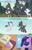 Size: 1989x3072 | Tagged: safe, artist:anonymousandrei, derpibooru exclusive, rumble, thunderlane, twilight sparkle, alicorn, pegasus, pony, comic:rumble and the tree of harmony, g4, bait and switch, book, brothers, classroom, colt, comic, dialogue, everfree forest, female, flying, foal, hoof shoes, hug, jewelry, male, mare, older, older twilight, older twilight sparkle (alicorn), princess twilight 2.0, ravine, regalia, siblings, stallion, talking, teary eyes, the implications are horrible, twilight sparkle (alicorn), unfortunate implications