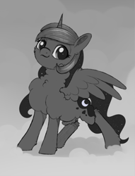 Size: 1516x1987 | Tagged: safe, artist:dusthiel, princess luna, alicorn, pony, g4, novembrush, solo