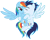 Size: 746x600 | Tagged: safe, artist:soarindasher10, rainbow dash, soarin', pegasus, pony, g4, female, kissing, male, mare, ship:soarindash, shipping, simple background, stallion, straight, transparent background