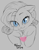 Size: 630x800 | Tagged: safe, artist:mofueus, rarity, cat, g4, cute, daaaaaaaaaaaw, female, heart, looking at you, paws, race swap, raribetes, raricat, sketch, smiling, solo