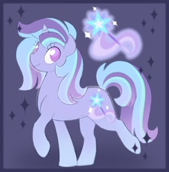 Size: 1096x1120 | Tagged: safe, artist:sparjechkaa, oc, pony, unicorn, g4, adoptable, cutie mark, fused, fusion, fusion:starlight glimmer, fusion:trixie, horn, looking back, solo