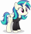 Size: 3516x3931 | Tagged: safe, artist:anime-equestria, dj pon-3, vinyl scratch, pony, unicorn, g4, alternate hairstyle, clothes, female, horn, mare, shirt, simple background, smiling, solo, transparent background, vector