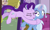 Size: 893x531 | Tagged: safe, screencap, starlight glimmer, trixie, pony, unicorn, all bottled up, g4, my little pony: friendship is magic, season 7, cropped, duo, glowing, glowing horn, horn, tackle, tackle hug