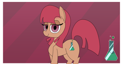 Size: 4096x2160 | Tagged: safe, artist:suryfromheaven, oc, oc:ludmila serenity, earth pony, pony, backstory, backstory in description, beaker, chemistry, crossed legs, female, looking at you, mare, solo