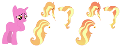 Size: 1165x459 | Tagged: safe, artist:painterede, luster dawn, pony, unicorn, g4, base, female, horn, mare, ponytail, simple background, white background