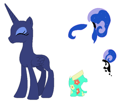 Size: 598x502 | Tagged: safe, artist:painterede, princess luna, alicorn, pony, between dark and dawn, g4, my little pony: friendship is magic, base, clothes, female, hair bun, mare, shirt, simple background, tail, tail bun, white background