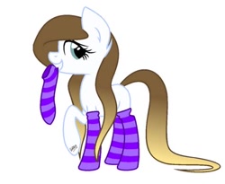 Size: 474x389 | Tagged: artist needed, source needed, safe, oc, oc:katzy, earth pony, pony, adorasexy, clothes, cute, female, happy, missing cutie mark, pretty, sexy, smiling, smirk, socks, solo, solo female, stockings, thigh highs, white coat