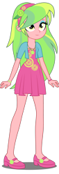 Size: 1335x3920 | Tagged: safe, artist:xebck, lemon zest, equestria girls, g4, absurd resolution, alternate clothes, alternate universe, clothes, female, flats, high heels, jewelry, necklace, shoes, simple background, skirt, solo, transparent background