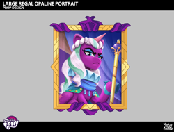 Size: 2180x1653 | Tagged: safe, opaline arcana, alicorn, pony, g5, my little pony: tell your tale, official, the lone alicorn, concept art, female, mare, solo