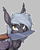 Size: 403x500 | Tagged: safe, artist:shydale, oc, oc:reeree, bat pony, pony, bat pony oc, cheek fluff, chest fluff, ear fluff, fangs, freckles, frown, holding a knife, knife, looking at you, magma.com, membranous wings, mouth hold, outline, peace was never an option, simple background, slit pupils, that's a knife, wings