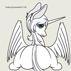 Size: 2000x2000 | Tagged: safe, artist:cassandra211190, oc, oc:κασσάνδρα, alicorn, pony, alicorn oc, horn, wings