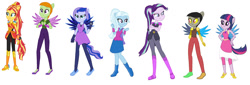 Size: 1280x436 | Tagged: safe, artist:diana173076, discord, princess luna, starlight glimmer, sunset shimmer, thorax, trixie, twilight sparkle, alicorn, human, equestria girls, g4, my little pony equestria girls: legend of everfree, crystal guardian, twilight sparkle (alicorn)