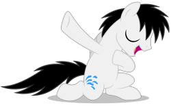 Size: 6573x4088 | Tagged: safe, artist:creedyboy124, oc, oc only, oc:shane park, pegasus, pony, eyes closed, male, pegasus oc, simple background, stallion, stallion oc