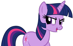 Size: 1090x698 | Tagged: safe, artist:kingbases, artist:shieldwingarmorofgod, twilight sparkle, pony, unicorn, g4, base used, female, horn, mare, not a vector, simple background, solo, transparent background, unicorn twilight, wrong eye shape