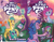 Size: 4009x3092 | Tagged: safe, artist:sophie scruggs, idw, official comic, hitch trailblazer, izzy moonbow, misty brightdawn, princess cadance, sparky sparkeroni, violette rainbow, alicorn, dragon, earth pony, pegasnail, pony, raccoon, raccoonicorn, snail, unicorn, g4, g5, my little pony: rise of cadance, my little pony: skye's secret, official, :p, bracelet, comic cover, cover, cover art, cute, drawing, female, filly, flower, flower in hair, foal, g4 to g5, generation leap, grin, high res, horn, jewelry, male, mare, mistybetes, my little pony logo, open mouth, open smile, outdoors, physique difference, raised hoof, rebirth misty, smiling, spread wings, stallion, statue, tongue out, unshorn fetlocks, wings