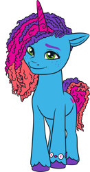 Size: 1763x3363 | Tagged: safe, misty brightdawn, pony, unicorn, g5, my little pony: make your mark, official, .ai available, .svg available, female, g5 brand assets, horn, mare, rebirth misty, simple background, solo, svg, transparent background, vector