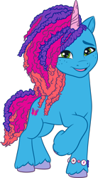 Size: 1805x3282 | Tagged: safe, misty brightdawn, pony, unicorn, g5, my little pony: make your mark, official, .ai available, .svg available, female, g5 brand assets, horn, mare, rebirth misty, simple background, solo, svg, transparent background, vector