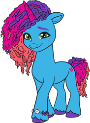 Size: 2336x3200 | Tagged: safe, misty brightdawn, pony, unicorn, g5, my little pony: make your mark, official, .ai available, .svg available, female, g5 brand assets, horn, mare, rebirth misty, simple background, solo, svg, transparent background, vector